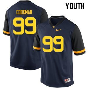 Youth West Virginia Mountaineers NCAA #99 Sam Cookman Navy Authentic Nike Stitched College Football Jersey PE15K26ZJ